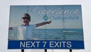 Tourism sign along the Highway 401 approaching Chatham-Kent. (Photo via the Municipality of Chatham-Kent)